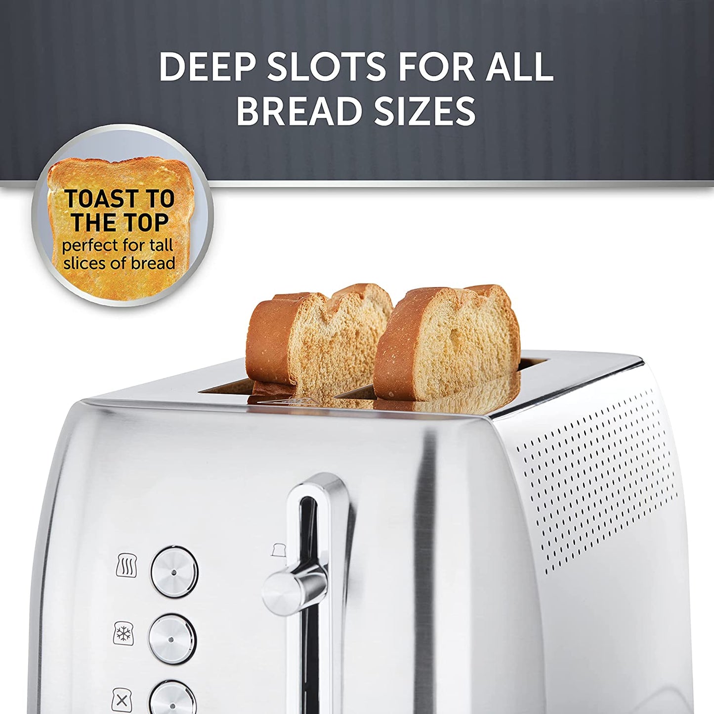 Brushed Stainless Steel Breville 2 Slice Toaster Edge Collection (VTT981R)
