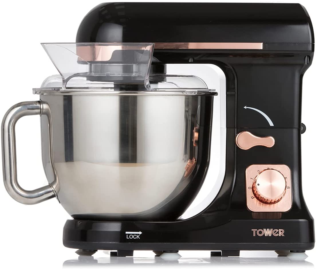 Food Stand Mixer Tower 3-in-1 1000W Stainless Steel and Rose Gold (T12033RG)