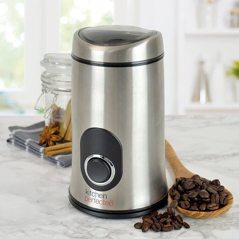 Lloytron Electric Bean Coffee Grinder stainless Steel (E5602SS)