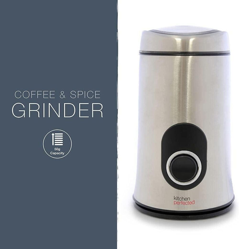 Lloytron Electric Bean Coffee Grinder stainless Steel (E5602SS)