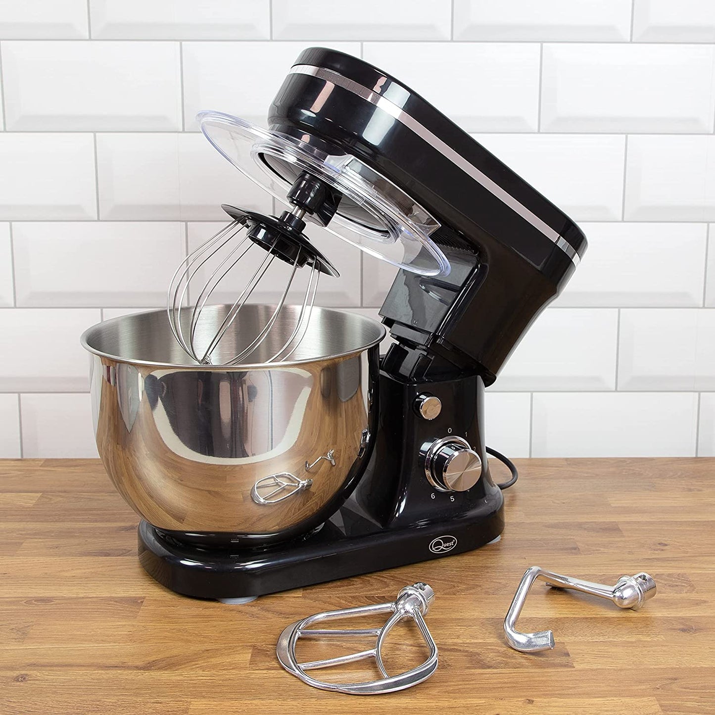 Quest Electric Stainless Steel and Black Food Stand Mixer Machine 1200W  (32219X1)