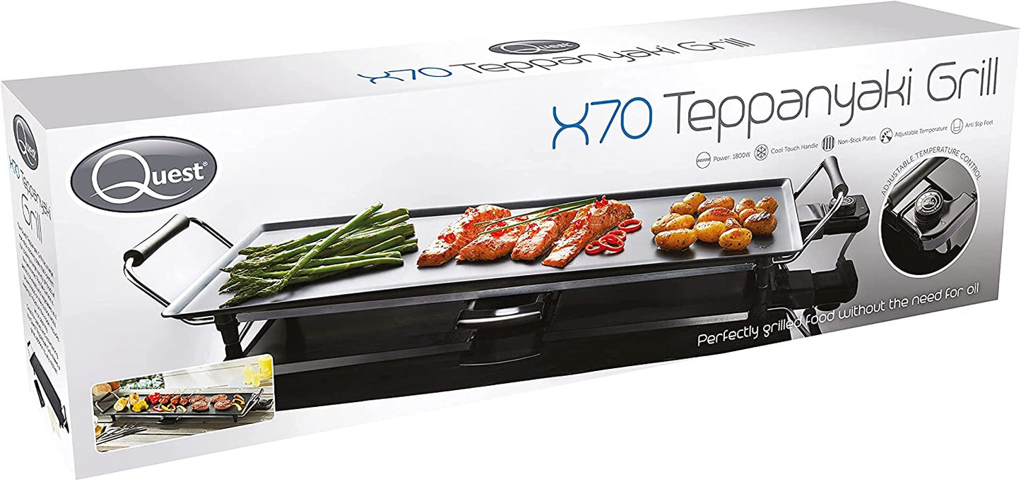 Large Quest Electric Non-Stick Table Top Grill - Teppanyaki (32529)